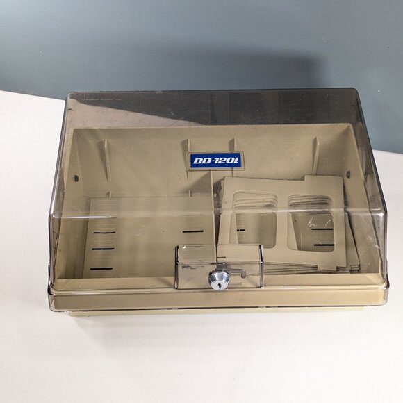 Vintage 1980s floppy disk holder - 5.25 inch disc large floppy disc storage box - Picture 2 of 13